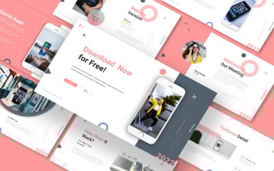 Plantilla de Keynote de Holmic Moblie Apps