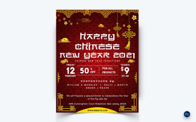 Célébration du Nouvel An chinois sur les médias sociaux Instagram Feed-07