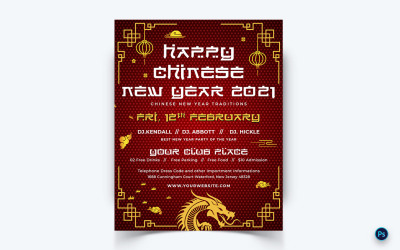 Célébration du Nouvel An chinois sur les médias sociaux Instagram Feed-12