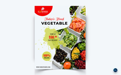 Il ristorante alimentare offre il modello di progettazione del feed dei social media-02