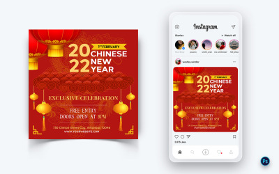 Chinees Nieuwjaar Viering Social Media Instagram Post Design-03