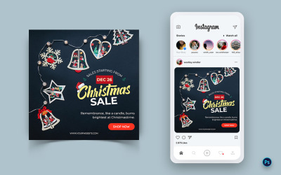 Offerta di Natale Vendita Celebrazione Social Media Instagram Post Design-15
