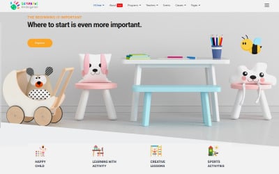 JL Sempatic óvoda és gyerekiskola Joomla6 sablon