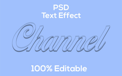 Канал | Текстовий ефект Psd Modern Channel