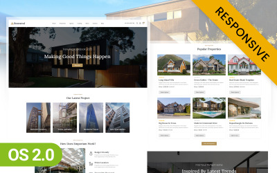 Rconstral — адаптивная тема Shopify 2.0 для недвижимости