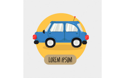 Ilustração de logotipo de ícone de transporte de carro grátis