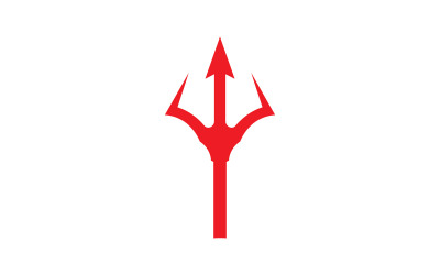Trident Vector Logo Design Mall V4