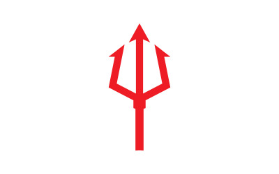 Trident Vector Logo Design Szablon V3