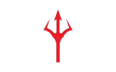 Trident Vector Logo Design Template V4