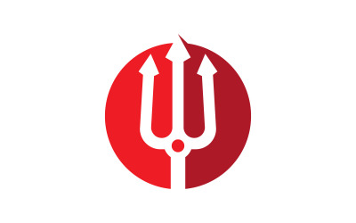 Trident Vector Logo ontwerpsjabloon V8