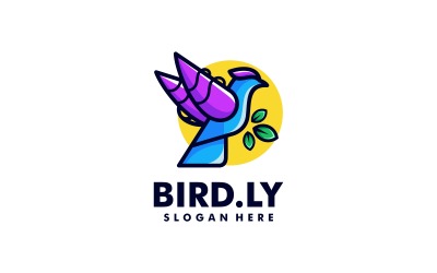 Vector Vogel Kleur Mascotte Logo