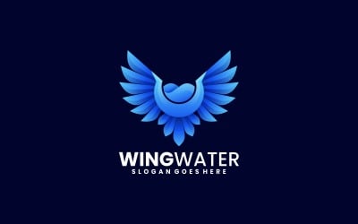 Крила води градієнт логотип
