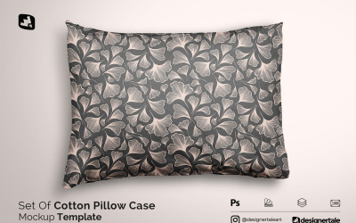 Set Of Cotton Pillow Case Mockup