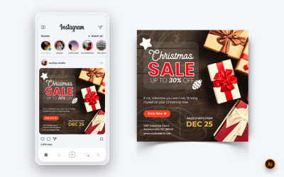Julerbjudande Rea Firande Sociala medier Post Design-01