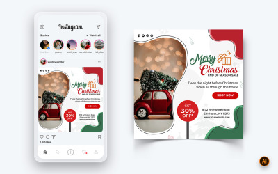 Julerbjudande Rea Firande Sociala medier Post Design-11