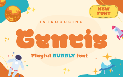 Gencis unique display font