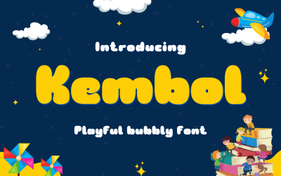 Kembol Schriftart einzigartige Kombination von Schriftdesigns
