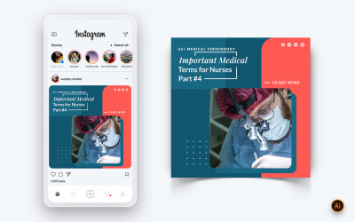 Medical and Hospital Social Media Instagram Post Design Mall-05