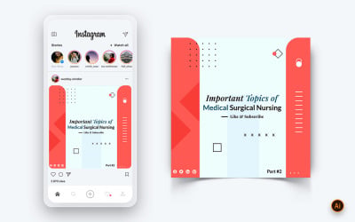 Modelo de Design de Post de Instagram de Mídia Social Médica e Hospitalar-06