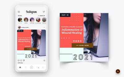 Modelo de Design de Post de Instagram de Mídia Social Médica e Hospitalar-07