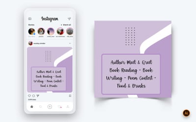 Národní den knihovníků Sociální média Šablona návrhu příspěvku Instagram-03