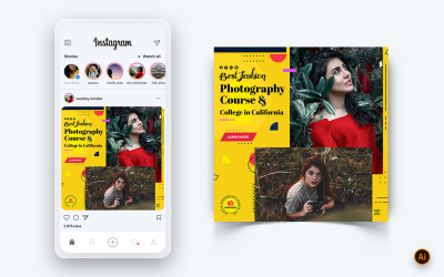 Modelo de Design de Publicação do Instagram de Mídia Social de Serviços de Fotografia-22