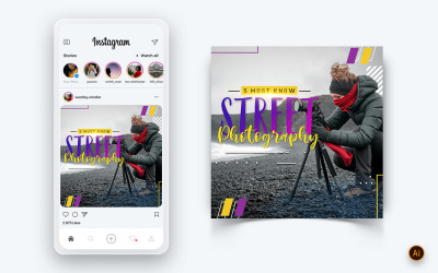 Photography Services Social Media Instagram Post Design Template-14