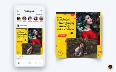Services de photographie Modèle de conception de publication Instagram sur les médias sociaux-22