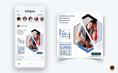 Fashion Sale Offer Social Media Instagram Post Design Template-04