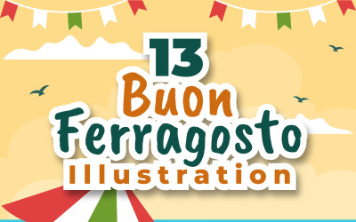 13 Ilustração do Festival Italiano Buon Ferragosto