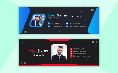 Modernes E-Mail-Signatur-Design für die Benutzeroberfläche