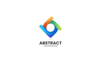 Vektor, Abstrakt, Steigung, Buntes, Logo, Design