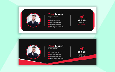 Kreatives Konzept E-Mail-Signatur-Design