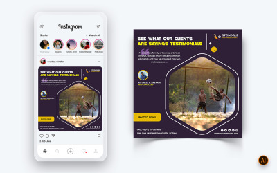 Tornei sportivi Social Media Instagram Post Design Template-10