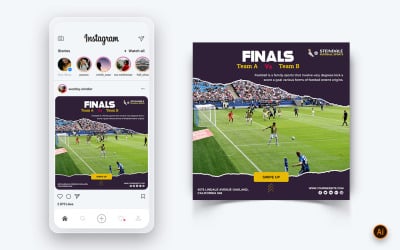 Tornei sportivi Social Media Instagram Post Design Template-20