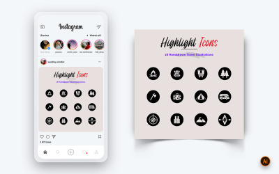 Resa och resa Sociala medier Instagram Postdesignmall-01