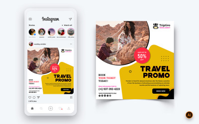 Resa och resa Sociala medier Instagram Postdesignmall-05