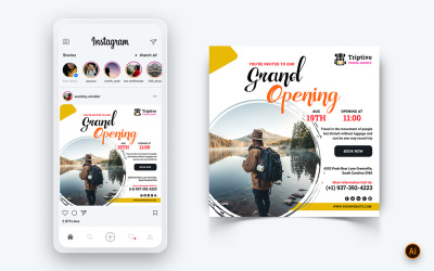 Resa och resor Sociala medier Instagram Postdesignmall-03