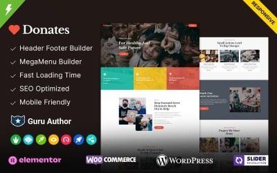 Daruje-charitativní a dárcovská organizace téma WordPress