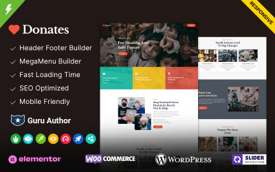 Donerar- Välgörenhets- och donationsorganisation WordPress-tema