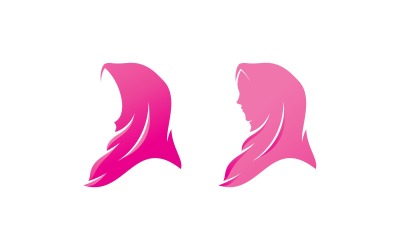 Szépség Hidzsáb Store Logo Design Vector V1