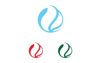 Kropla wody Logo Design Vector V13