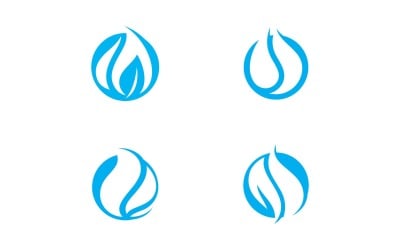Water Drop  Logo Design Vector V15