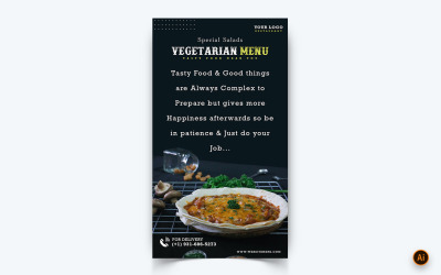 Food Restaurant bietet Social Media Instagram Story Design Template-12