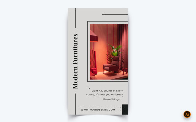 Modello di progettazione di Instagram per la storia dei social media di interior design-04