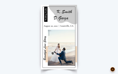 Invitation de mariage RSVP Modèle de conception d&amp;#39;histoire Instagram sur les médias sociaux-01