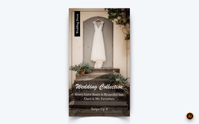 Invito a nozze RSVP Social Media Instagram Story Design Template-02
