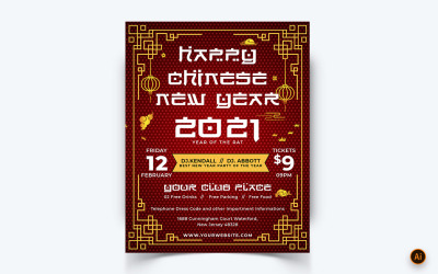 Modèle de conception de flux Instagram pour les médias sociaux de célébration du Nouvel An chinois-11