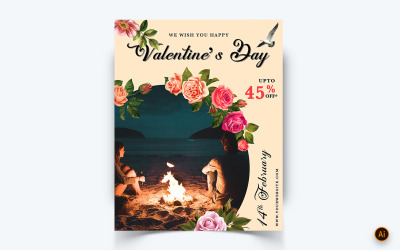 Valentin-napi parti közösségi média Instagram-hírcsatorna tervezősablon-08