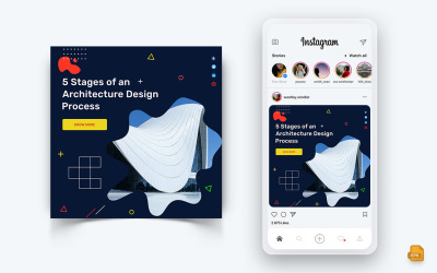 Architektura Design Media społecznościowe Instagram Post Design-20